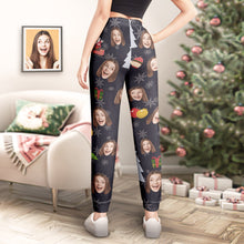 Custom Face Christmas Sweatpants Trousers Personalised Unisex Joggers Funny Christmas Gift - MyFaceBoxerUK