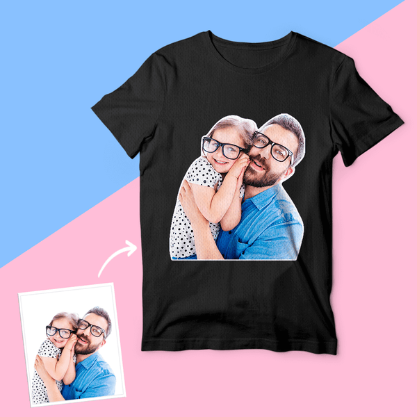 Gifts for Father Custom Photo T-shirt