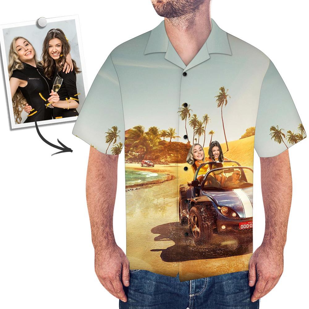 Custom Face Shirt Men's All Over Print Hawaiian Shirt Best Friend
