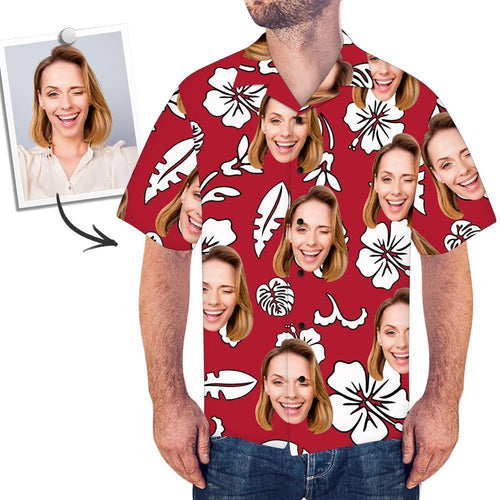 Custom Face On Shirt Hawaiian Shirt Lily Flowers