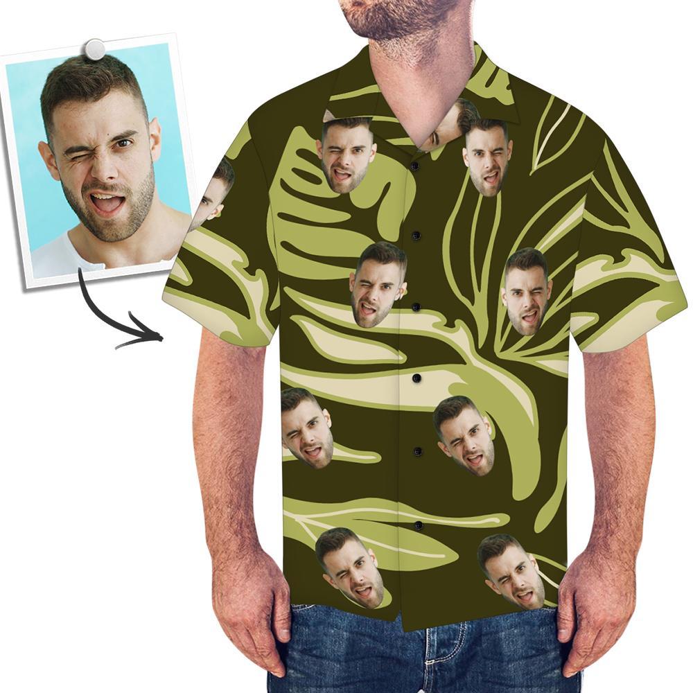 Custom Face Shirt Men's All Over Print Hawaiian Shirt Funny Shirt
