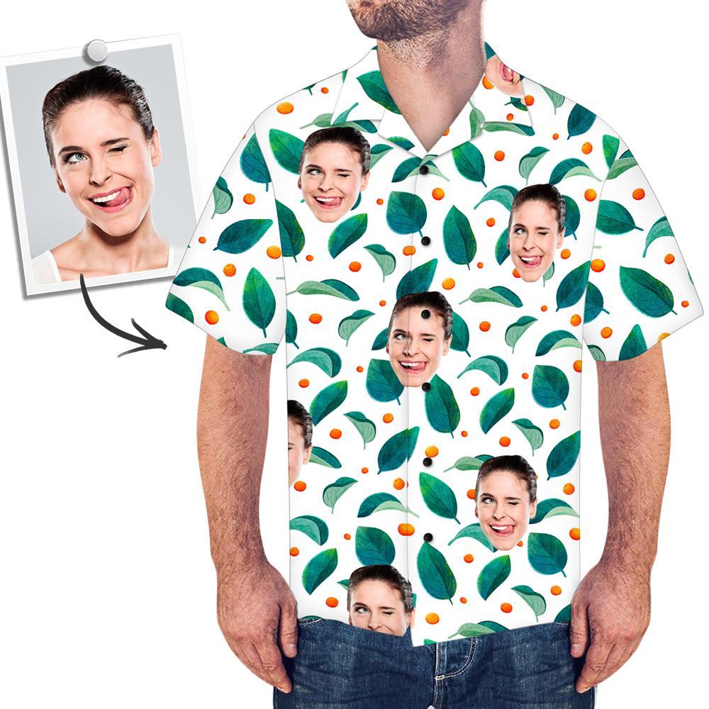 Custom Face Shirt Men's All Over Print Hawaiian Shirt Funny Girl