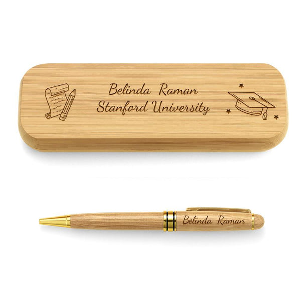 Graduation Gifts Personalised Wood Pen Engraved Pen Gift for Friends