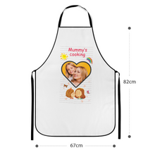 Custom Kitchen Apron With Your Photo Mother's Day Gifts - Mummy's Cooking