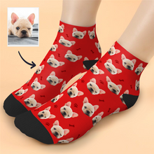 Customized Cute dog Face Ankle Socks