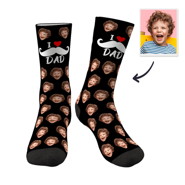 Father's Day Gifts - Custom Face Socks For Dad Father's Day Gifts Dear Dad