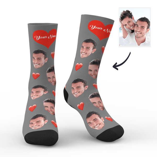 Photo Socks, Customized Love Face Socks