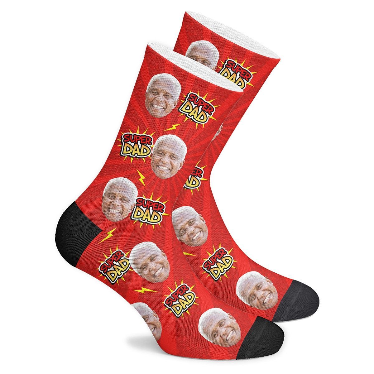 Customized Super Dad Socks