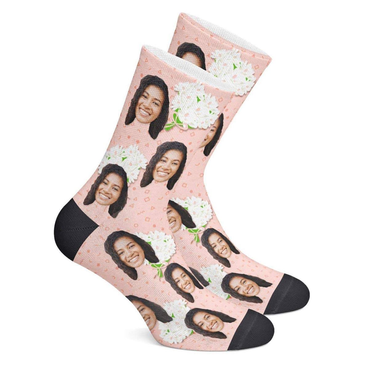 Customized Wedding Socks (Flowers)