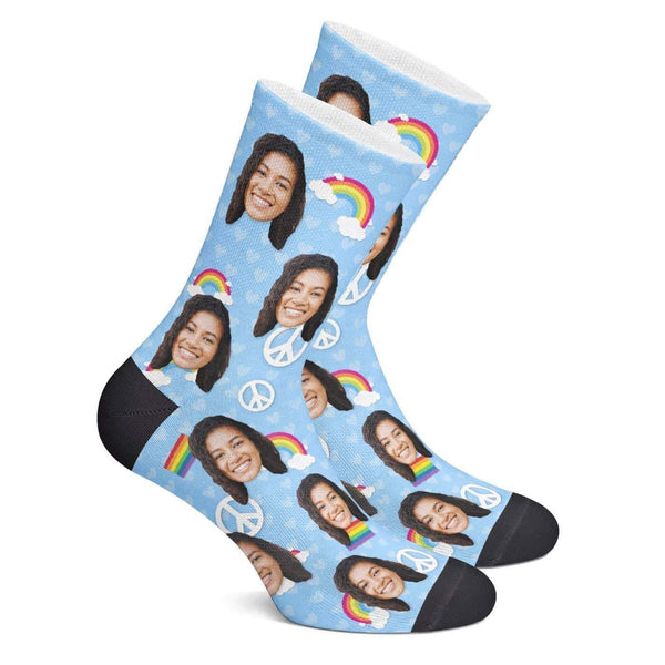 Customized Pride Socks (Rainbows)