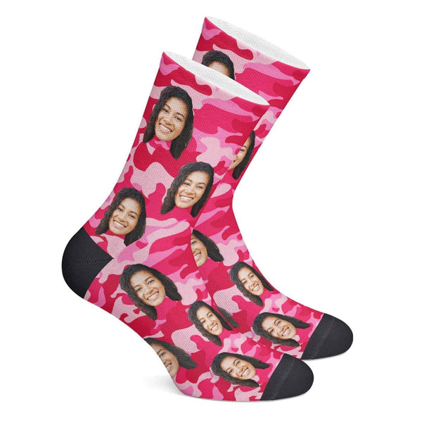 Customized Camo Socks (Pink)