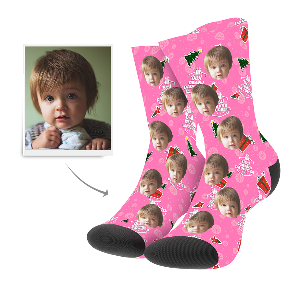 Christmas Customized Grand Daughter Socks