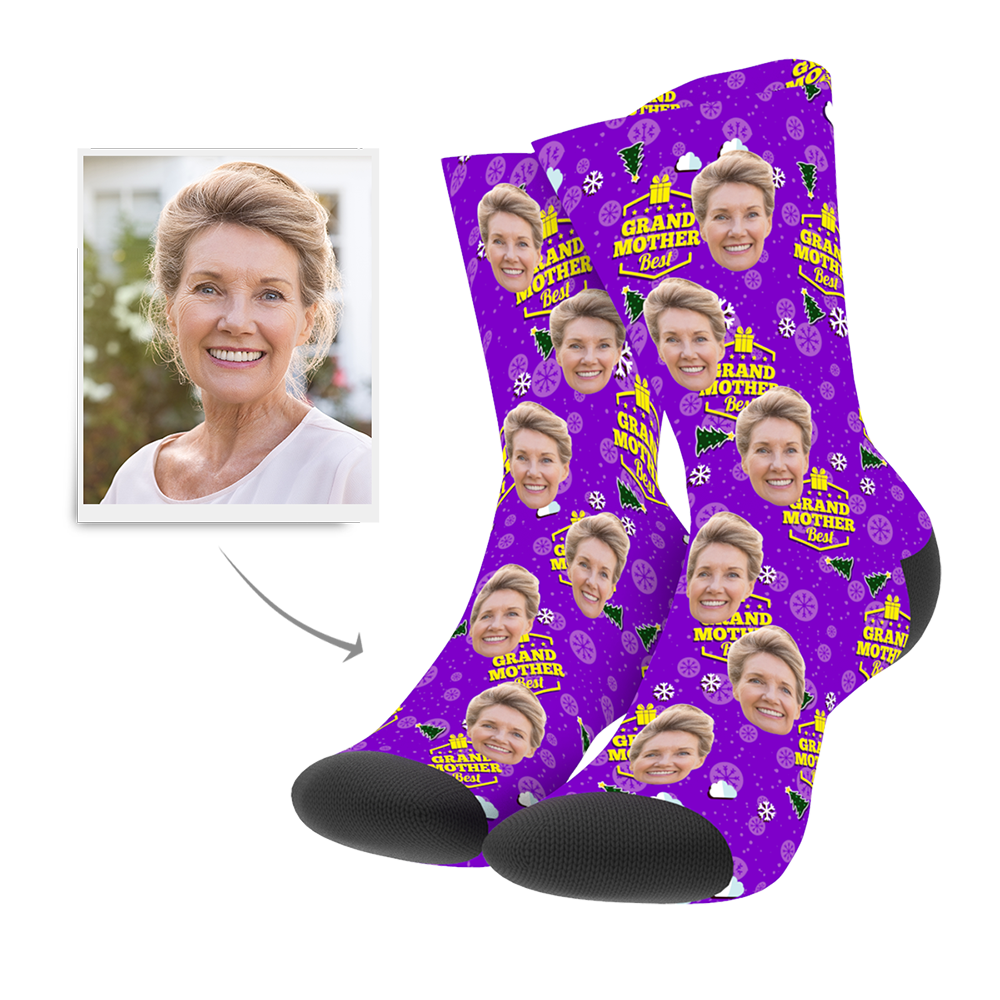 Christmas Customized Grand Mother Socks