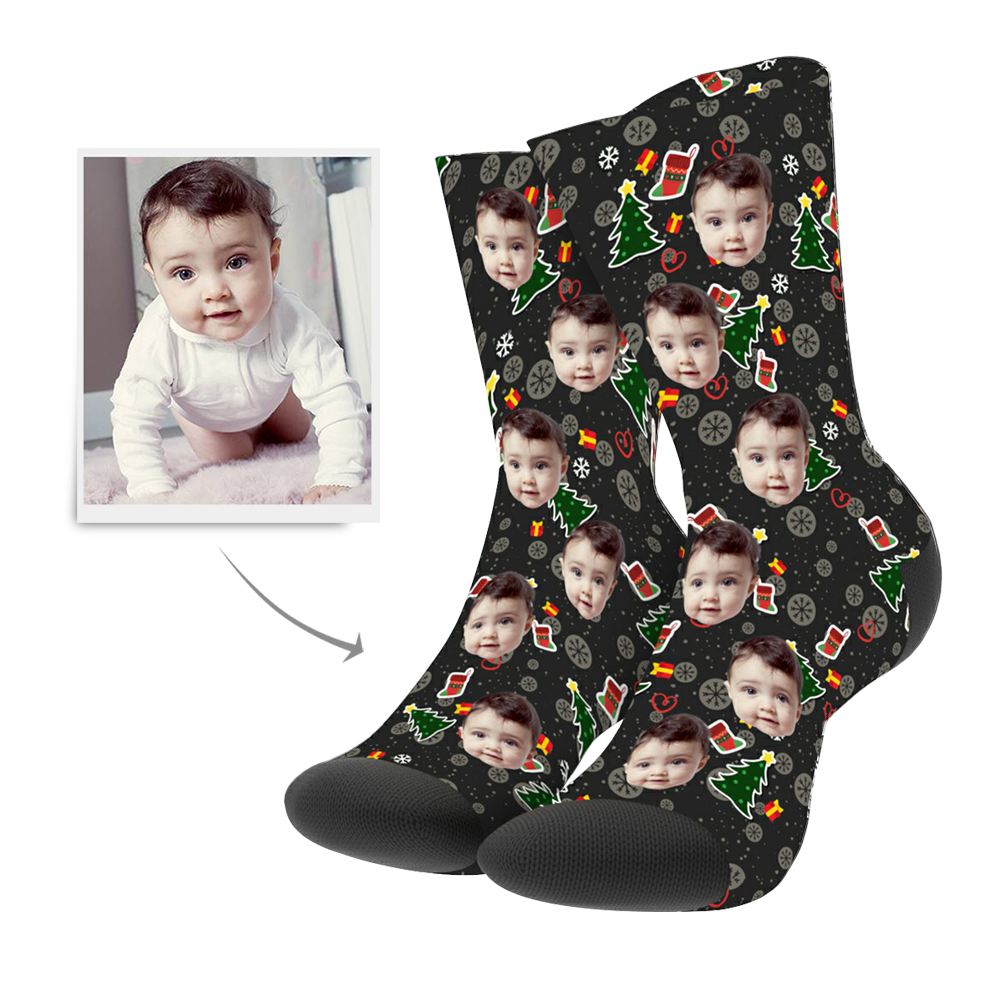 Christmas Customized Tree Hero Socks
