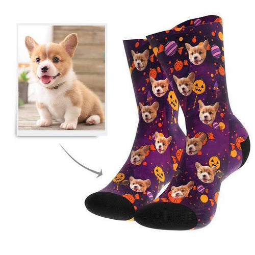 Halloween Customized Dog Socks