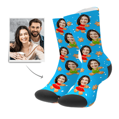 Customized Gingerbread Socks