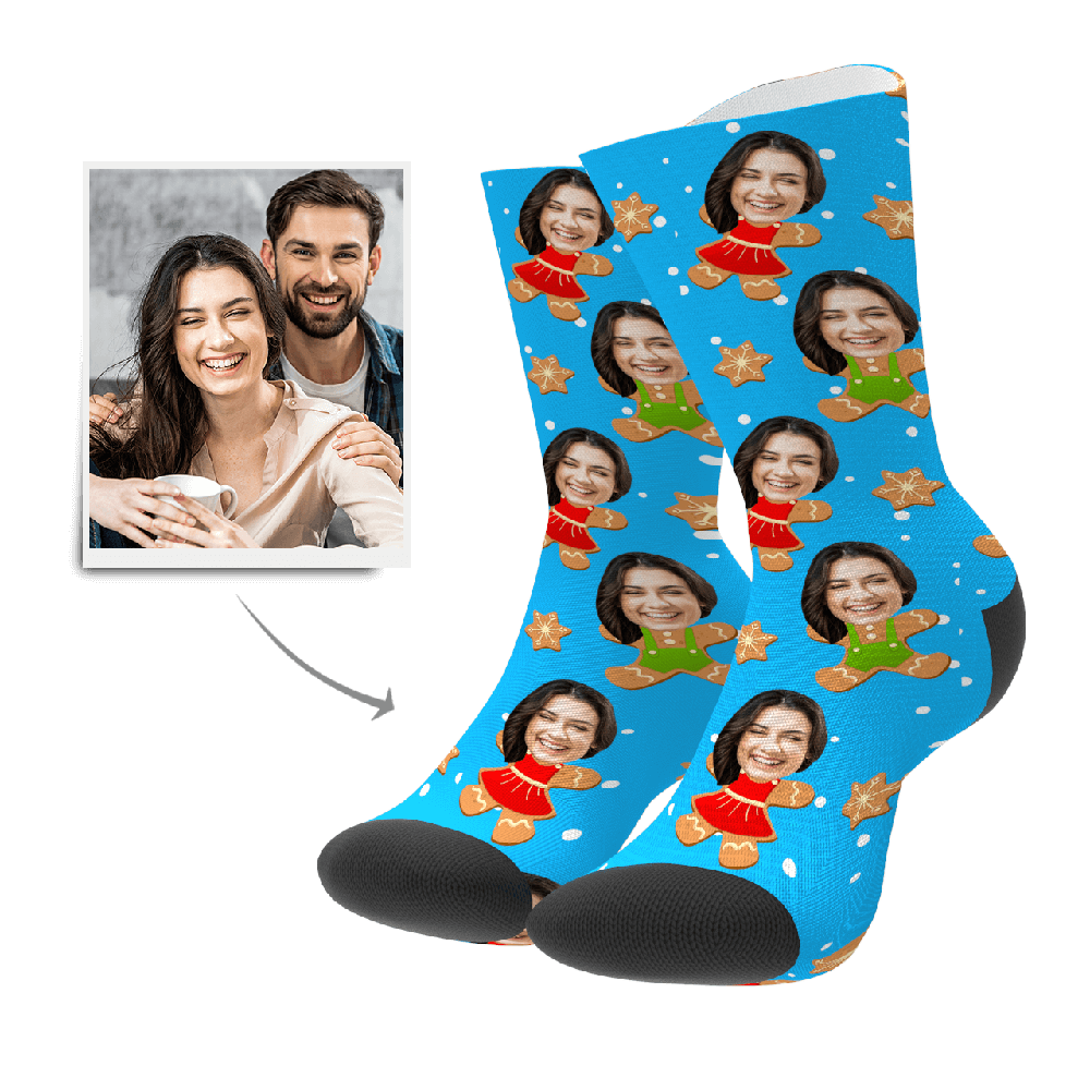 Customized Gingerbread Socks