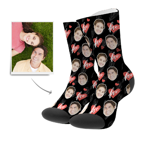 Customized Heartbeat Socks