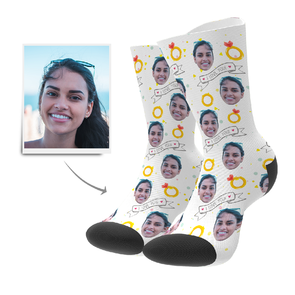 Customized I Love You Socks