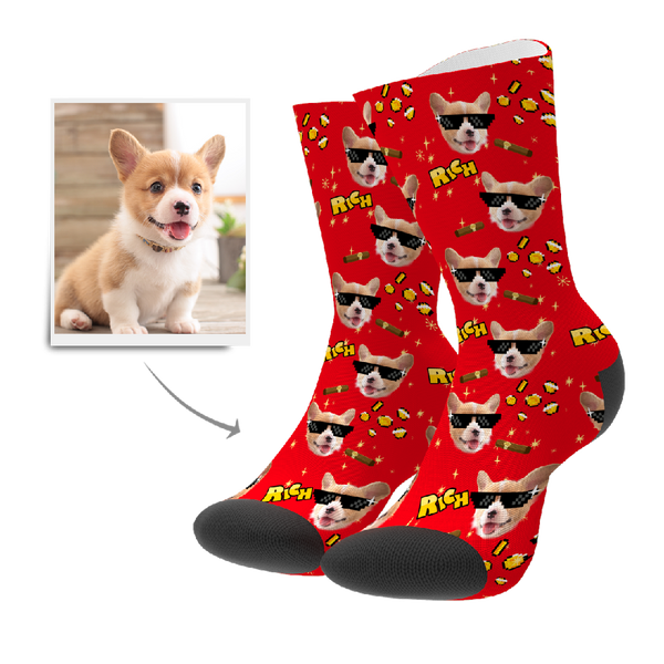 Customized Rich Dog Socks