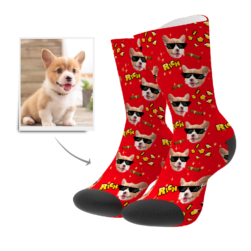 Customized Rich Dog Socks