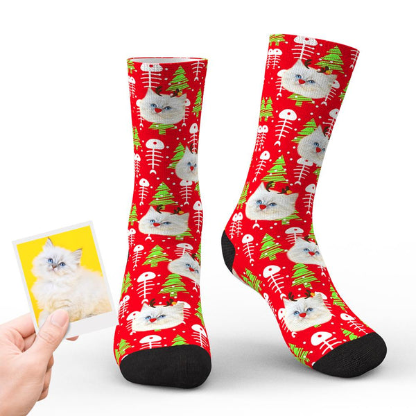 Custom Christmas Socks Personalised Pet Face Socks Unique Christmas Gifts