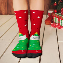 Custom Christmas Socks Personalised Pet Face Socks Christmas Tree Design Unique Gifts