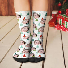 Custom Christmas Socks Personalised Women Face Funny Socks Unique Gifts