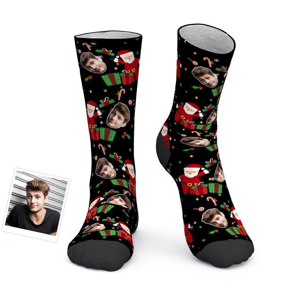 Custom Photo Socks Christmas Funny Face Socks Christmas Surprise Gift