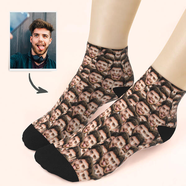 Customized Boyfriend Face Ankle Socks
