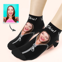 Customized Creative Zipper Ankle Socks
