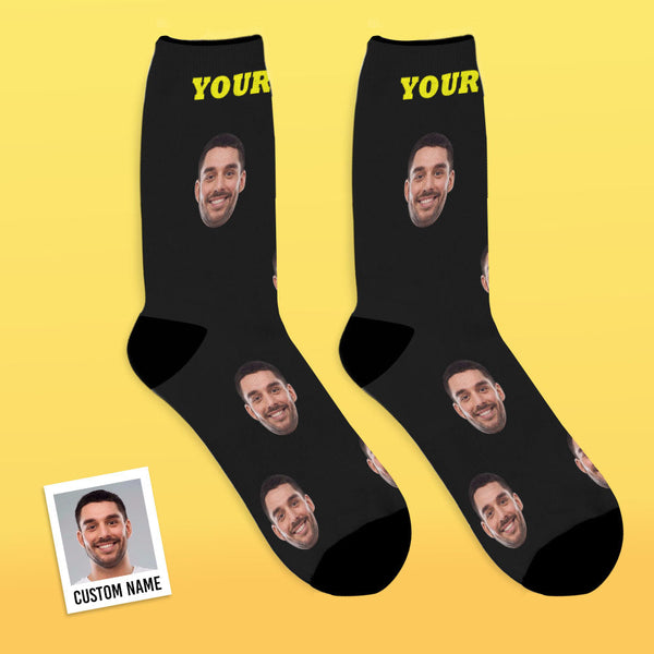 Customized Face Socks Photo Colorful Socks - Best Gift