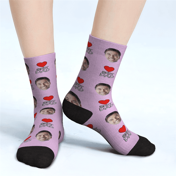 Father's Day Gifts - Custom Face Socks For Man Best Dad