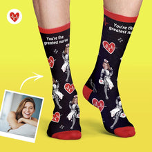 Custom Nurse Socks Add Pictures And Name