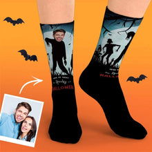 Photo Socks with Your Funny Face Custom Face Halloween Gifts for Family