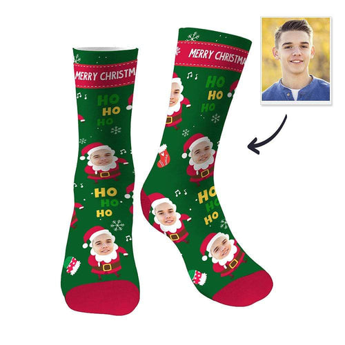 Custom Face Socks Scarf Sublimated Socks Christmas Gifts
