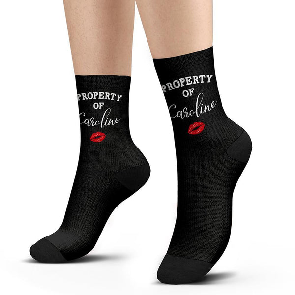 Custom Property of Socks With Your Name - HOT