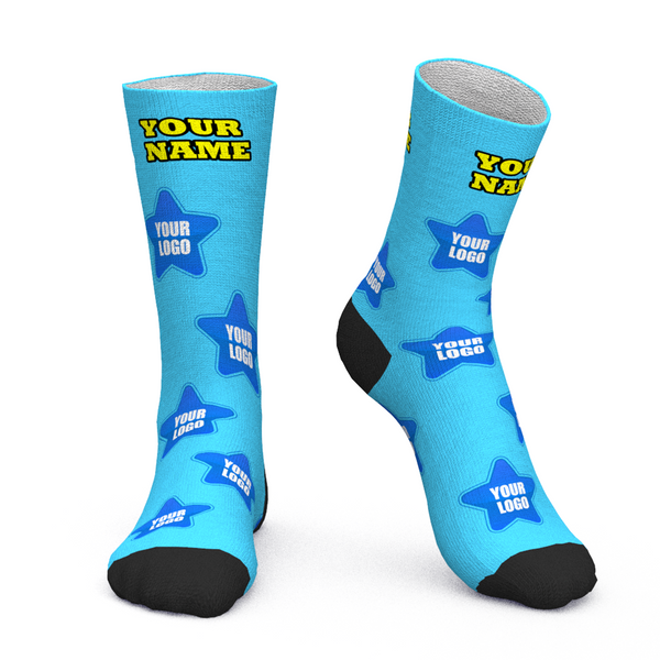 Custom Face Socks Add Logo And Name Personalised Gifts For Your Clients