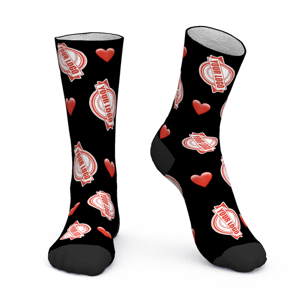 Custom Face Socks Add Logo And Name Personalised Gifts For Your Employees Heart