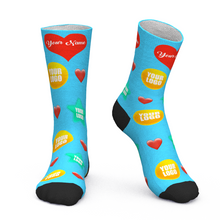 Custom Face Socks Add Logo And Name Personalised Gifts For Your Employees Heart