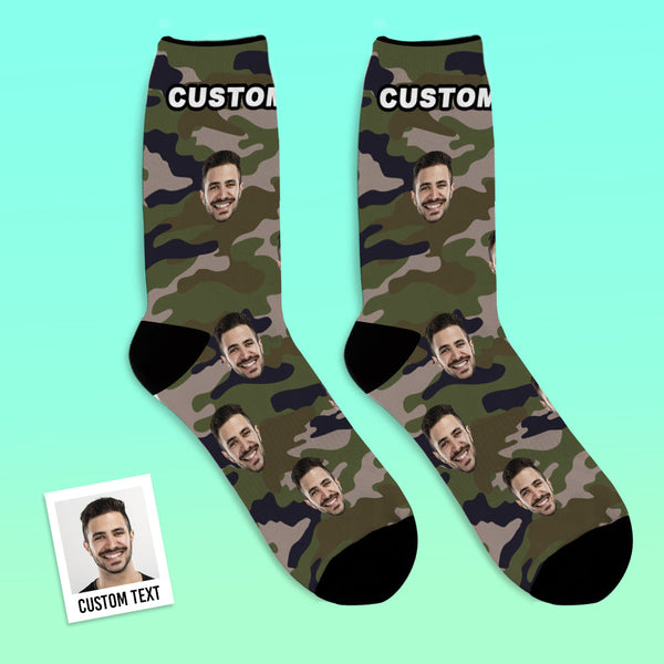 Customized Camo Socks (Green)