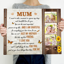 Custom Photo Wall Decor Painting Canvas Personalised Mum To Be One Lucky Child Meaningful Canvas
