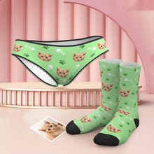 Custom Face Panties And Socks Set - Cat - MyFaceBoxerUK