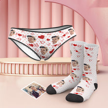 Custom Face Panties And Socks Set - I Love You - MyFaceBoxerUK