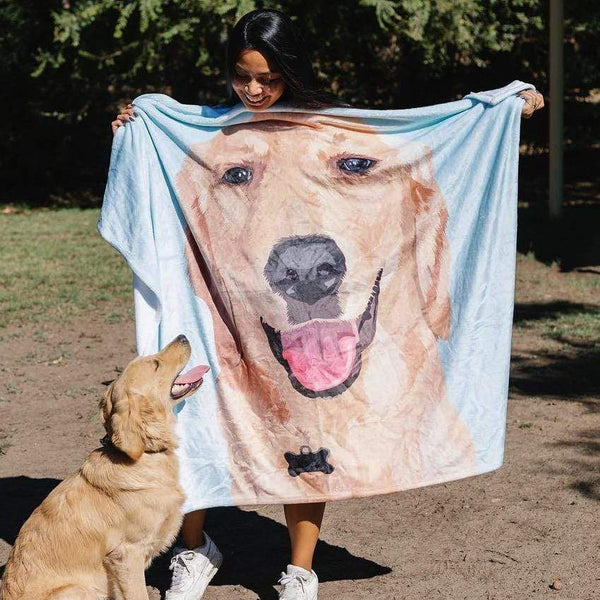 Custom Print Blanket Pet Portraits Blanket