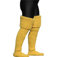Womens Solid Color Knitted Wool Socks Over The Knee - MyFaceBoxerUK
