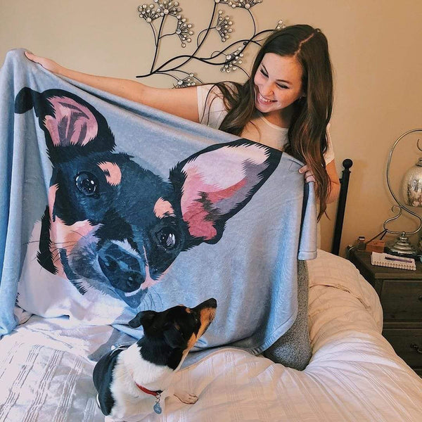 Dog Blanket, Custom Dog Blanket, Custom Pet Blanket, Pet Photo Blanket