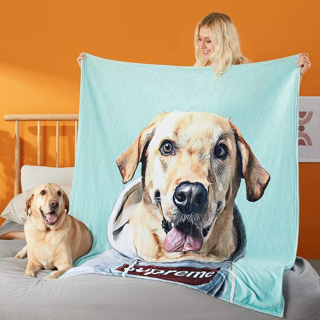 Personalised Photo Blanket with Your Pet Photo