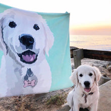 Custom Photo Blanket Painted Art Portrait Fleece Blanket